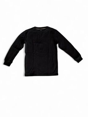 Faded Glory Black Thermal Long Sleeve (Kids S 6‑7)